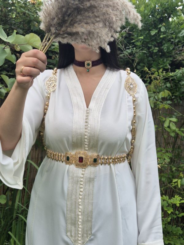 caftan blanc ( taille unique) – Image 4