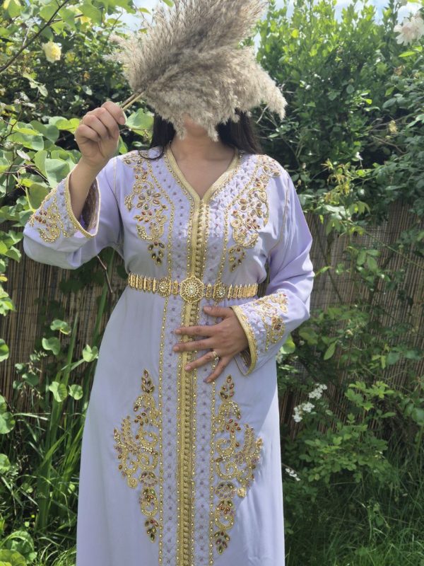 caftan mauve (taille unique) – Image 3